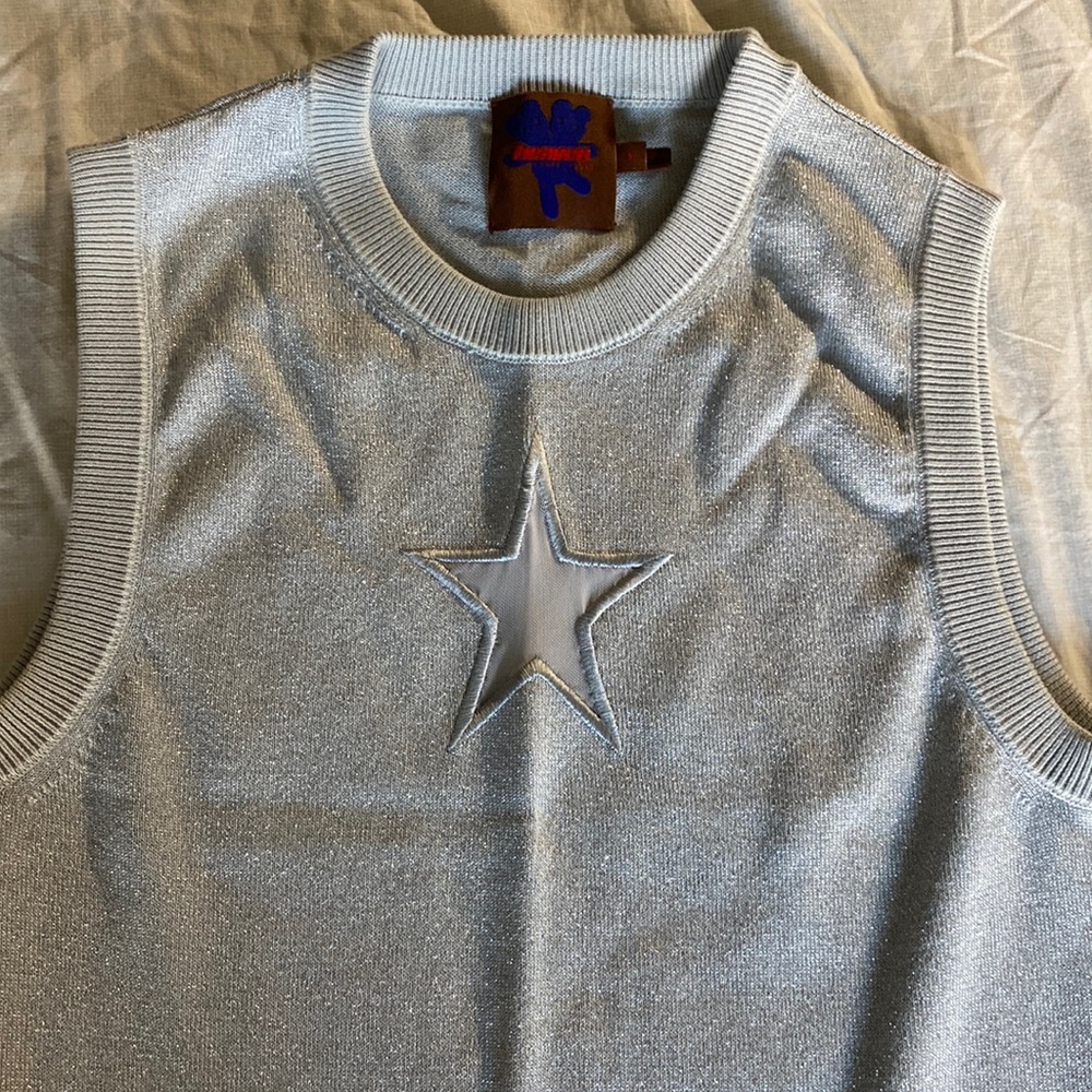 heaven marc jacobs glitter, sparkle star tank